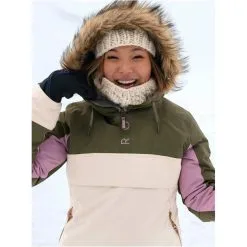 Roxy Shelter Womens Anorak Jacket21-22 -Obermeyer Shop Roxy Women s Shelter Anorak 21 22 OLIV 1